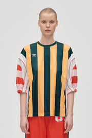 Stine Goya Jersey Snap Tee Top Multi Stripes