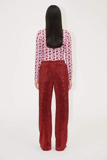 Stine Goya Long Pants Pants Bordeaux