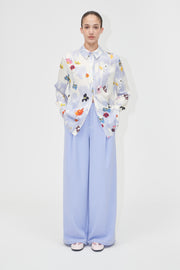 Stine Goya Long Sleeve Shirt Top Skyfall Flowers