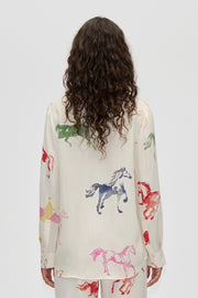 Stine Goya Long Sleeve Shirt Top Horses