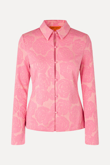 Stine Goya Long Sleeve Tailored Shirt Shirt Rose Relief