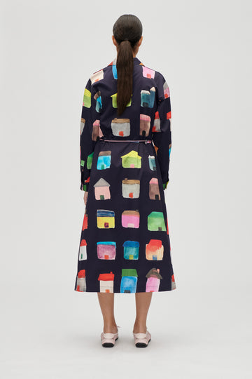 Stine Goya Long Sleeve Workwear Midi Dress Dress Refugios