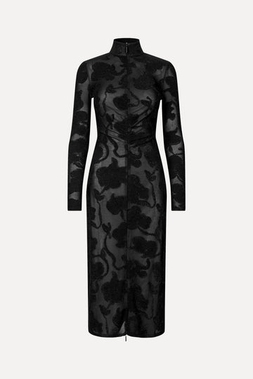 Stine Goya Long Sleeve Zip Dress Dress Black Petunias