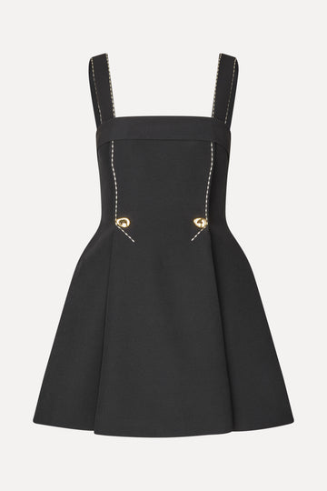 Stine Goya Mini Dress w/ Adjustable Straps Dress Jet Black