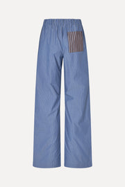Stine Goya Pocket Elasticated Long Pants Pants Blue