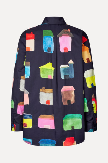 Stine Goya Pocket Oversized Shirt Top Refugios