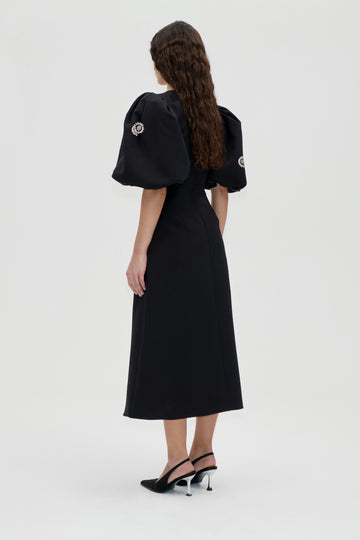 Stine Goya Puff Sleeve Midi Dress Dress Pearl Of Order