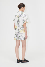 Stine Goya Scalloped Elasticated Waistband Shorts Pants Wild Flowers Embroidery