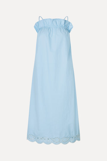 Stine Goya Scalloped Strap Midi Dress Dress Teapot Blue