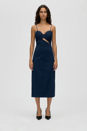 Stine Goya Strap Eyelet Midi Dress Dress Cherries On A Paisley