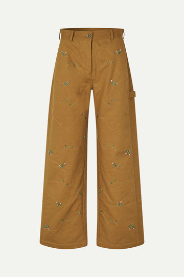 Stine Goya Utility Workwear Pants Pants Wild Flower Beads