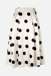Stine Goya Voluminous Midi Skirt Skirt Black Dots