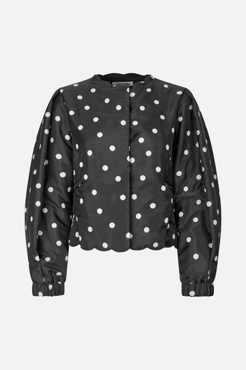 Stine Goya Voluminous Sleeve Jacket Outerwear Quilted Dots