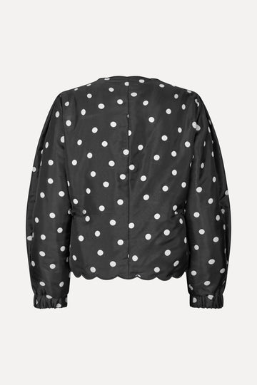 Stine Goya Voluminous Sleeve Jacket Outerwear Quilted Dots
