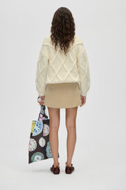 Stine Goya Waistbelt Mini Skirt Skirt Ecru