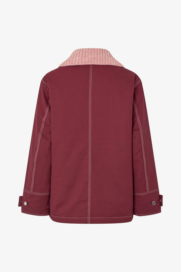 Stine Goya Workwear Boxy Jacket Outerwear Merlot